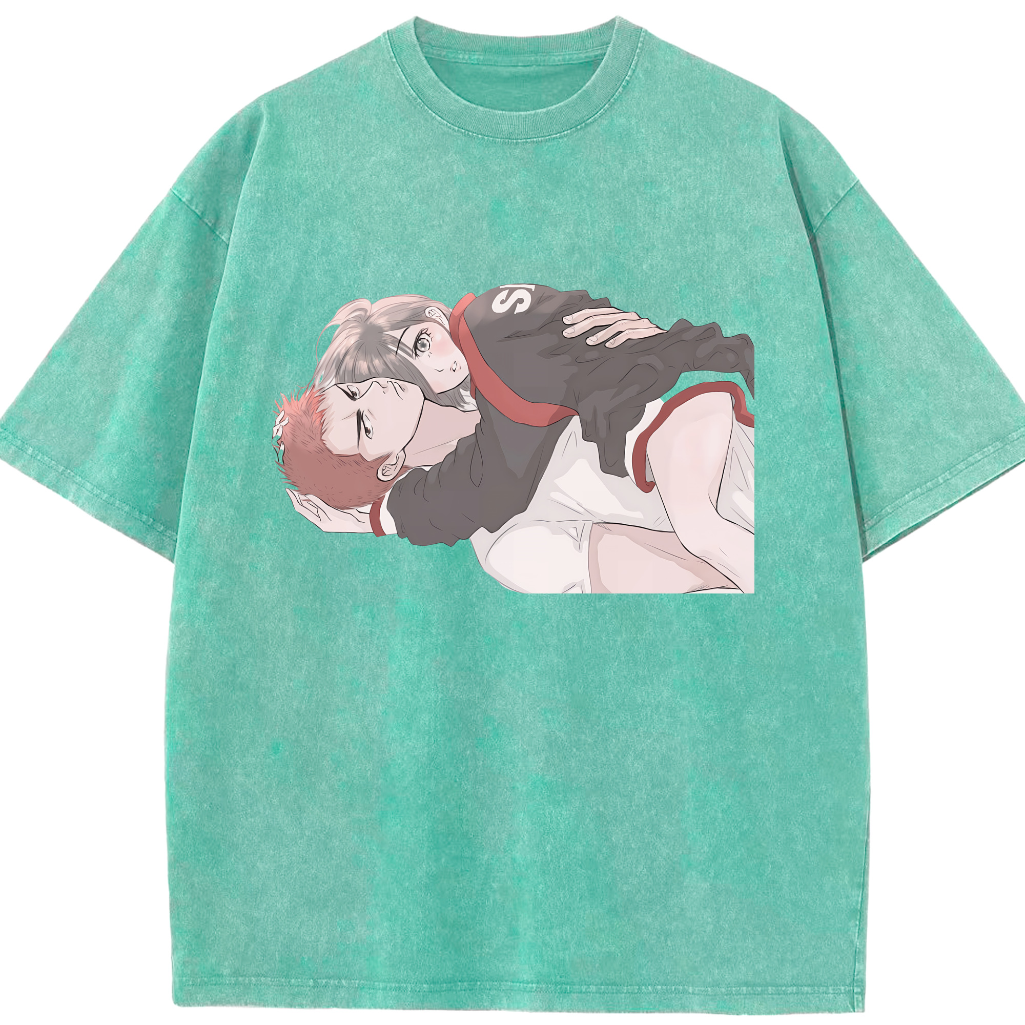（画像用） SLAM DUNK／スラムダンク 綿100% ヴィンテージ風 半袖Tシャツ（フロントプリント）
